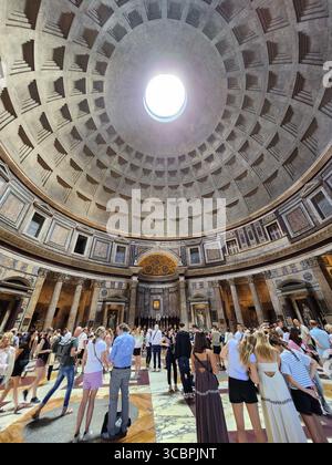 Innenansicht des Pantheons in rom Stockfoto