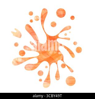 Weiche Pastelltöne fügen sich nahtlos zu einem abstrakten Aquarellspritzer zusammen. Die Illustration strahlt Kreativität und Wärme aus, perfekt für verschiedene künstlerische Zwecke Stock Vektor