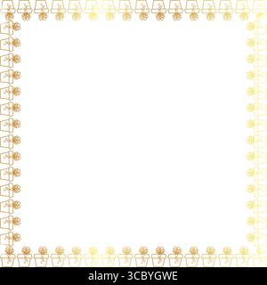 Geschenke farbenfroher Rahmen. Vorlage für Weihnachtsgeschenke. Zeichentrickfilm Neujahrsfeiertage 2D Illustration Stock Vektor