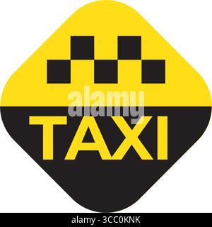 Symbol Für Modernes Taxi-Fahrerhaus Stock Vektor