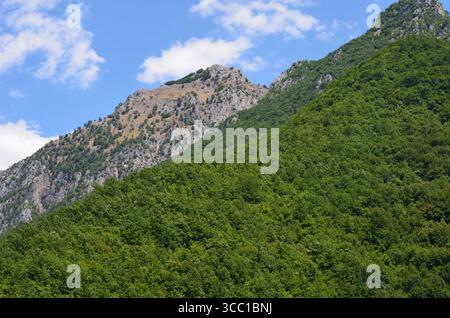Mavrovo Nationalpark in Nordmazedonien Stockfoto
