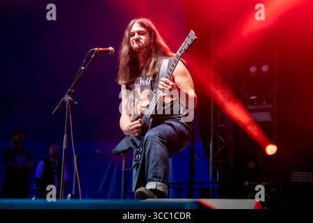 Derbyshire, England, 9. August 2025. Undeath spielt auf der Sophie Lancaster Stage am Bloodstock Open Air 2025 in Derbyshire. Quelle: Izzy Clayton/Alamy Live News Stockfoto