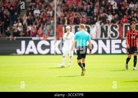 Herning, Dänemark. August 2025. Superligakampen mellem FC Midtjylland og FC Fredericia paa MCH Arena i Herning soendag den 10. august 2025. Quelle: Ritzau/Alamy Live News Stockfoto