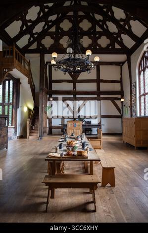 Madrid, Spanien. August 2025. Blick auf die Ordsall Hall ist ein großes altes Herrenhaus I es ist über 750 Jahre alt, mit Teilen aus dem 15. Jahrhundert, n Manchester, 10. August 2025, England. (Foto: Oscar Gonzalez/SIPA USA) Credit: SIPA USA/Alamy Live News Stockfoto