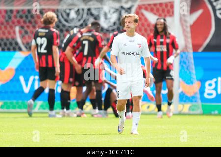 Herning, Dänemark. August 2025. Superligakampen mellem FC Midtjylland og FC Fredericia paa MCH Arena i Herning soendag den 10. august 2025. Quelle: Ritzau/Alamy Live News Stockfoto