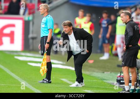 Herning, Dänemark. August 2025. Superligakampen mellem FC Midtjylland og FC Fredericia paa MCH Arena i Herning soendag den 10. august 2025. Quelle: Ritzau/Alamy Live News Stockfoto