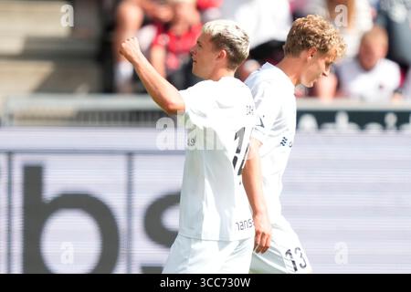 Herning, Dänemark. August 2025. Superligakampen mellem FC Midtjylland og FC Fredericia paa MCH Arena i Herning soendag den 10. august 2025. Quelle: Ritzau/Alamy Live News Stockfoto