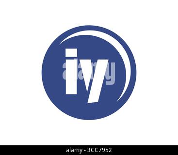 IY Sport-Emblem oder Team-Logo. Ball-Logo mit einer Kombination aus Anfangsbuchstaben I und Y für Bälle, Sportfirma, Training, Vereinsabzeichen. Vektor Stock Vektor