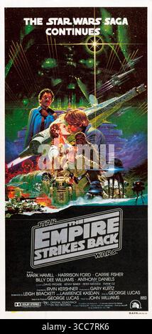 1980 Star Wars The Empire Strikes Back Filmposter Stockfoto