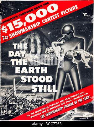 1951 der Tag, an dem die Erde still stand, Presse Buchvorderseite Stockfoto