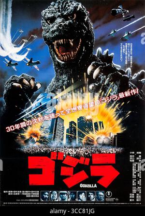 1985 Godzilla kaiju Film von R. J. Kizer und Koji Hashimoto, amerikanische Lokalisierung des japanischen Films, Poster Stockfoto