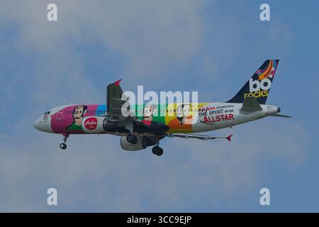Air Asia Jet All Star Lackierung Stockfoto