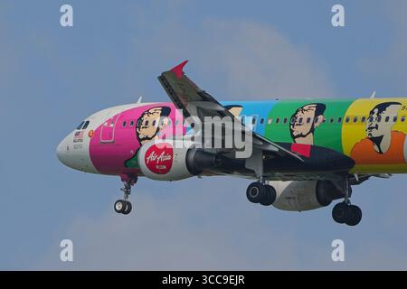 Air Asia Jet All Star Lackierung Stockfoto