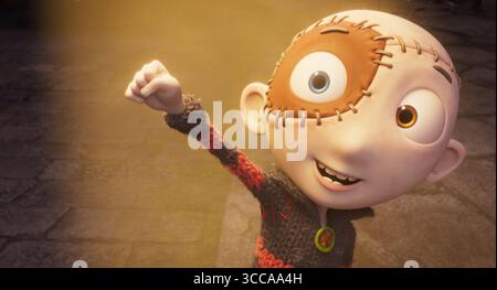 Stich Head ist ein Film von Steve Hudson aus dem Jahr 2025. Es folgt Stitch Head, einer kleinen Kreatur, die von einem verrückten Professor in einer Burg geweckt wurde, um die anderen Kreationen des Professors vor den Bürgern der Grubber-Nubbin zu schützen. Stockfoto