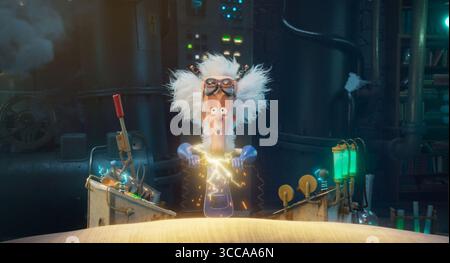 Stich Head ist ein Film von Steve Hudson aus dem Jahr 2025. Es folgt Stitch Head, einer kleinen Kreatur, die von einem verrückten Professor in einer Burg geweckt wurde, um die anderen Kreationen des Professors vor den Bürgern der Grubber-Nubbin zu schützen. Stockfoto