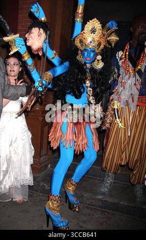 Heidi Klum auf ihrer Halloween-Party in New York City am 31. Oktober 2008 Stockfoto
