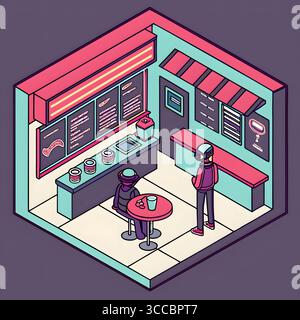 Moderne Vektorillustrationen und flache Grafiken für Unternehmen, E-Commerce und digitales Marketing Stockfoto