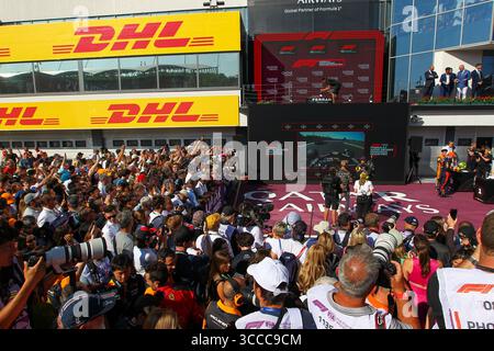 21. Juli 2023, Budapest, Rieti, Ungarn: Fans..während des RENNENS, Sonntag, 23. Juli, FORMEL 1 QATAR AIRWAYS GRAND PRIX 2023 von UNGARN - 21. Juli bis 23. Juli 2023 Hungaroring, Budapest, Ungarn (Kreditbild: © Alessio de Marco/ZUMA Press Wire) Stockfoto