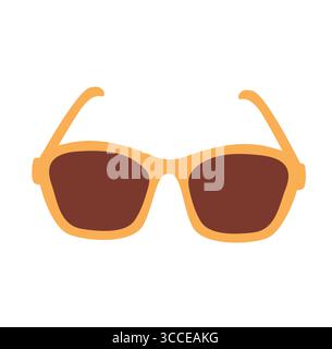 Sonnenbrille Symbol flache Vektor-Illustration Stock Vektor