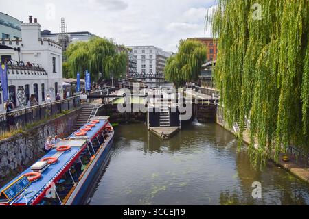 London, Großbritannien. August 2025. Camden Lock und Regent's Canal. Quelle: Vuk Valcic / Alamy Stockfoto