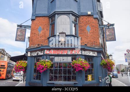 London, Großbritannien. August 2025. Außenansicht des Camden Eye Pub in Camden. Quelle: Vuk Valcic/Alamy Stockfoto