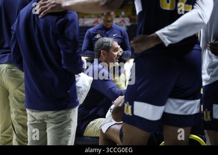 26. November 2022, Chattanooga, Tennessee, USA: Steve Prohm, Cheftrainer der Murray State Racers, spielt während des NCAA College Basketballspiels der Männer zwischen den Murray State Racers und den UT-Chattanooga MOCs in der McKenzie Arena. (Kreditbild: © Frank Mattia/ZUMA Press Wire) Stockfoto