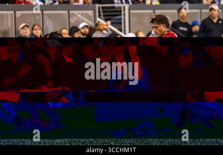 16. September 2023 San Jose, CA USA San Jose Stürmer Cristian Espinoza (10) versucht, den Ball während des MLS-Spiels zwischen Real Salt Lake und den San Jose Erdbeben zu schützen. San Jose Beat Salt Lake 2-1 im PayPal Park San Jose Kalifornien Thurman James/CSM (Foto: © Thurman James/CSM via ZUMA Press Wire) Stockfoto