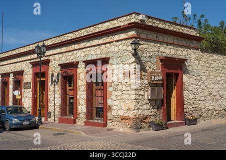 22. November 2018, Oaxaca de Juarez, Oaxaca, Mexiko: Ein historisches Steingebäude in der Stadt Oaxaca, Mexiko. (Kreditbild: © Jon G. Fuller / Vwpics/VW Pics via ZUMA Press Wire) Stockfoto
