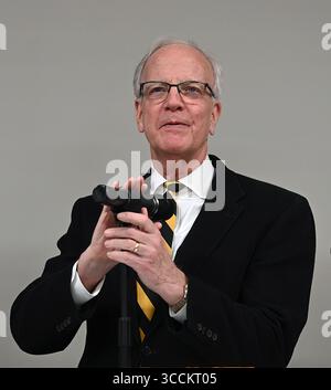 19. Januar 2024, Emporia, Kansas, USA: US-Senator Jerry Moran (R-KS) hält Hauptredner bei der Eröffnung des neuen Cybersecurity Research and Outreach Centers an der Emporia State University (Credit Image: © Mark Reinstein/ZUMA Press Wire) Stockfoto