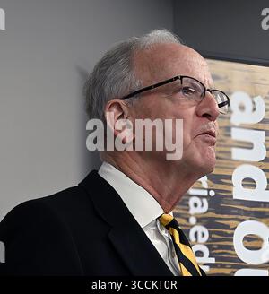 19. Januar 2024, Emporia, Kansas, USA: US-Senator Jerry Moran (R-KS) hält Hauptredner bei der Eröffnung des neuen Cybersecurity Research and Outreach Centers an der Emporia State University (Credit Image: © Mark Reinstein/ZUMA Press Wire) Stockfoto
