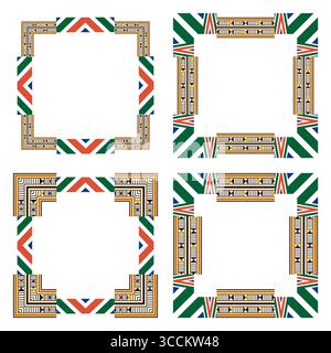 Frame-Symbol. Leere Vektorform. Weißer quadratischer Rand. Minimalistisches Rahmendesign. Stock Vektor