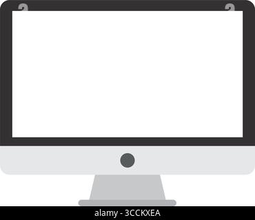 Bildschirm des Computermonitors. Vektor Stock Vektor