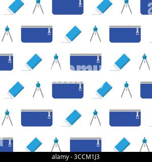 Geometrie-Tools Muster. Vektor Stock Vektor