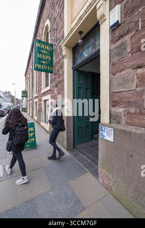 Eintritt zu Leakey's Bookshop, Church Street, Inverness, Highland, Schottland, Vereinigtes Königreich Stockfoto