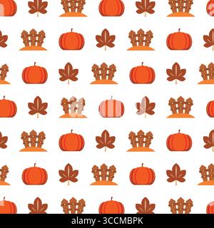 Muster für die Herbsternte. Vektor Stock Vektor