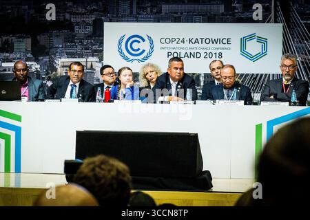 13. Dezember 2018: Kattowitz, Polen: Die 15-jährige schwedische Aktivistin Greta Thunberg auf einer cop24-Konferenz. (Bild: © Sadak Souici/ZUMA Press Wire) Stockfoto