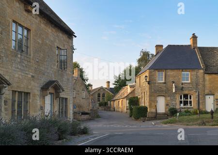 Am frühen Morgen in Guiting Power, Cotswolds, Gloucestershire, England Stockfoto