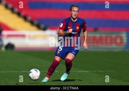 19. November 2023, Barcelona, Spanien: BARCELONA, SPANIEN - 19. NOVEMBER: .Lucy Bronze vom FC Barcelona während des Liga-F-Spiels zwischen dem FC Barcelona und Real Madrid bei den Estadi Olimpic Lluis Companys am 19. November 2023 in Barcelona, Spanien (Foto: © David Ramirez/DAX via ZUMA Press Wire) Stockfoto