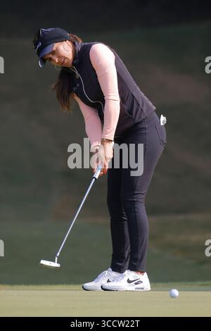 22. Oktober 2022, WONJU, GAMGWON, SÜDKOREA: 22. Oktober 2022-Wonju, Südkorea-Paula Reto von Südafrika auf dem 7. Green während einer BMW LADIES CHAMPIONSHIP 2022 Runde 3 im Oak Valley Golf Club in Wonju, Südkorea. (Bild: © Ryu Seung-Il/ZUMA Press Wire) Stockfoto