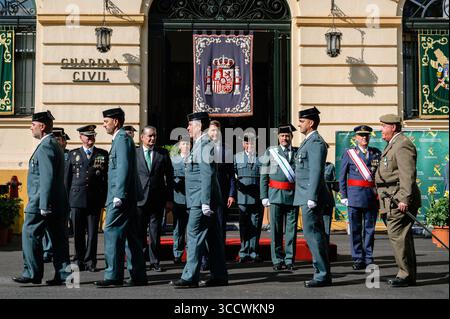 12. Oktober 2022, Sevilla, Andalusien, Spanien: Guardia Civil Officers während der Feierlichkeiten ihres Schutzpatrons und des Nationalfeiertags. (Bild: © Angel Garcia/ZUMA Press Wire) Stockfoto