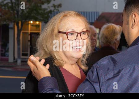 17. Oktober 2022, San Rafael, CA, USA: Cathy Moriarty nimmt am 17. Oktober 2022 im Smith Rafael Film Center in San Rafael, Kalifornien, an der 25-jährigen Jubiläumsvorführung von Finn Taylors ''Dream with the Fishes'' Teil. (Kreditbild: © imageSPACE via ZUMA Press Wire) Stockfoto