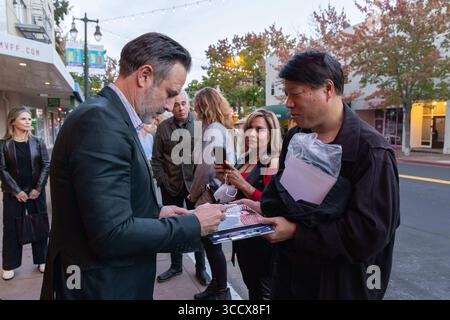 17. Oktober 2022, San Rafael, CA, USA: David Arquette nimmt am 17. Oktober 2022 im Smith Rafael Film Center in San Rafael, Kalifornien, an der 25-jährigen Filmvorführung von Finn Taylors „Dream with the Fishes“ Teil. (Kreditbild: © imageSPACE via ZUMA Press Wire) Stockfoto