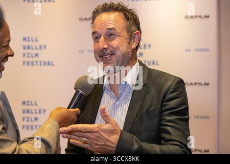 17. Oktober 2022, San Rafael, CA, USA: David Arquette nimmt am 17. Oktober 2022 im Smith Rafael Film Center in San Rafael, Kalifornien, an der 25-jährigen Filmvorführung von Finn Taylors „Dream with the Fishes“ Teil. (Kreditbild: © imageSPACE via ZUMA Press Wire) Stockfoto