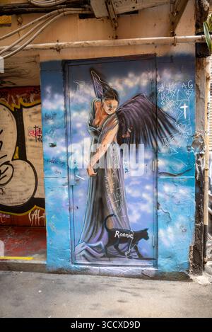 Street Art in Melbourne, Australien Stockfoto