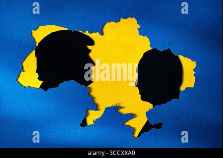 WIEN, ÖSTERREICH, 12. AUGUST 2025: Donald Trump und Wladimir Putin führen den Ukraine-Kriegsgipfel an, der sich darauf konzentrierte, Russlands Offensive zu stoppen und den Frieden wiederherzustellen – Stockfoto