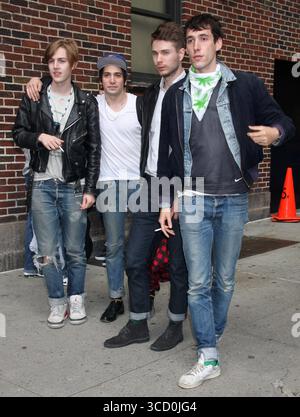 The Virgins bei der „Late Show with David Letterman“ in New York City – 30. September 2008 Stockfoto