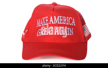 Make America Great Again (MAGA) Baseballmütze Stockfoto