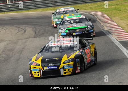 Magione, Italien - 20. September 2014: NASCAR Whelen Euro Series im Rennen auf dem Autodromo dell'Umbria in Magione. Stockfoto