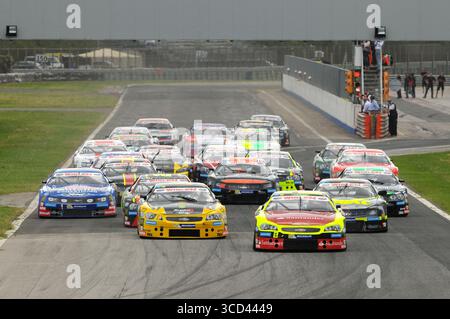 Magione, Italien - 20. September 2014: NASCAR Whelen Euro Series im Rennen auf dem Autodromo dell'Umbria in Magione. Stockfoto