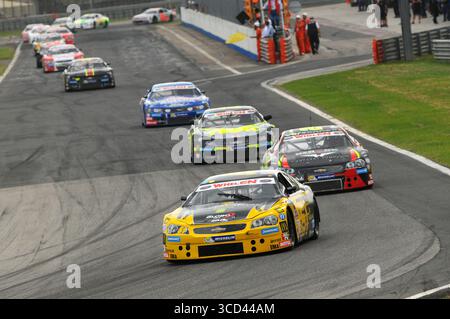 Magione, Italien - 20. September 2014: NASCAR Whelen Euro Series im Rennen auf dem Autodromo dell'Umbria in Magione. Stockfoto